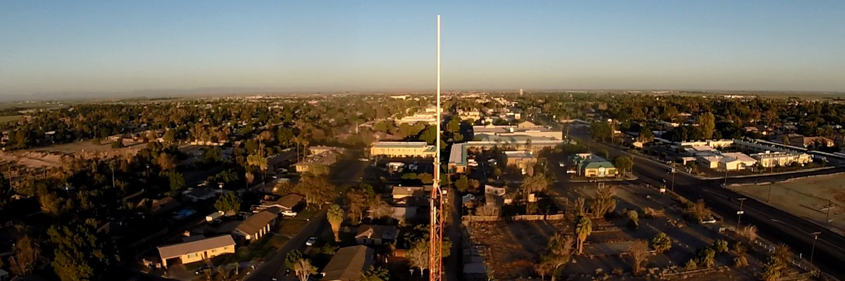 Panoramic view of a WPNP communications antenna